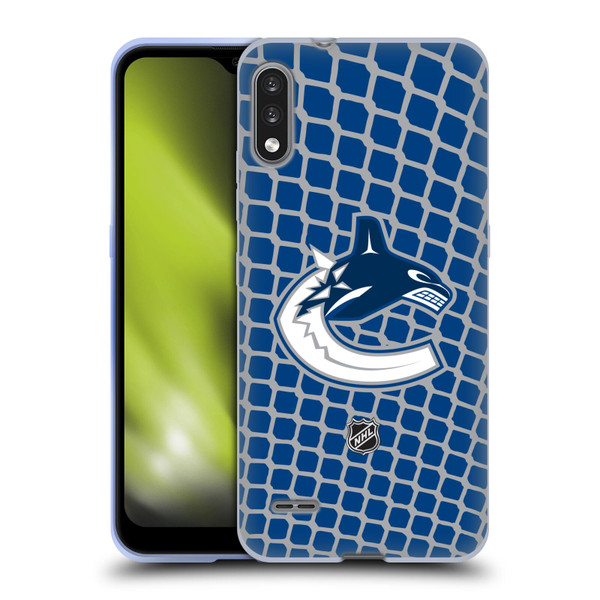 NHL Vancouver Canucks Net Pattern Soft Gel Case for LG K22