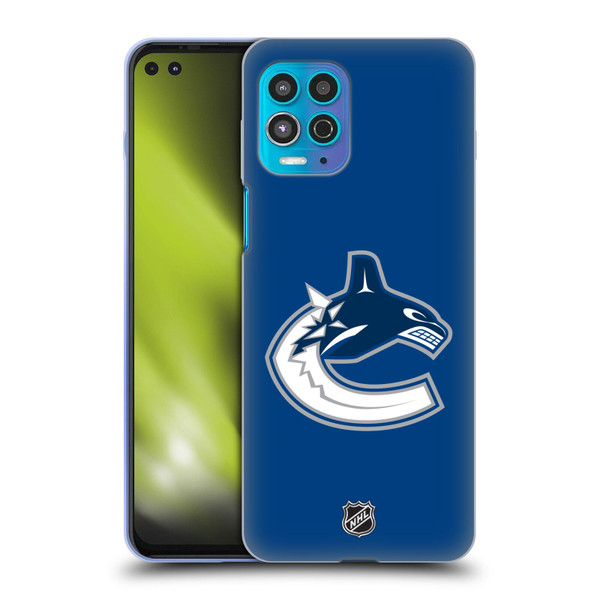 NHL Vancouver Canucks Plain Soft Gel Case for Motorola Moto G100