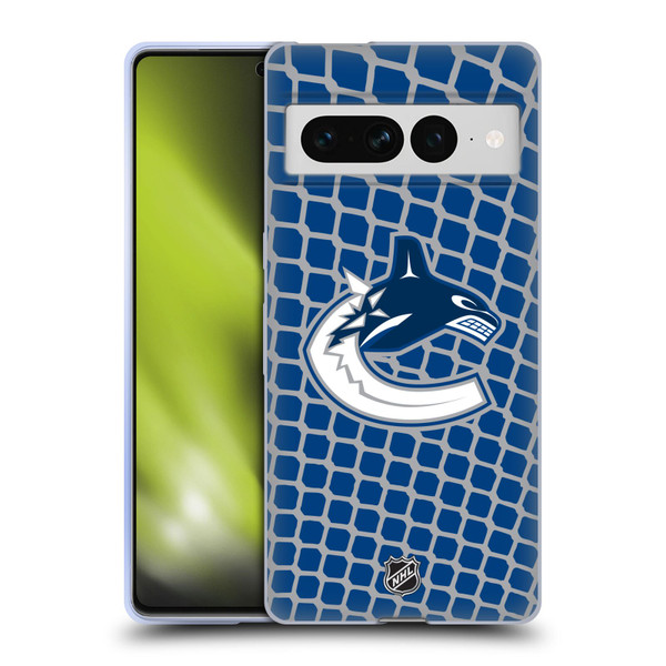 NHL Vancouver Canucks Net Pattern Soft Gel Case for Google Pixel 7 Pro