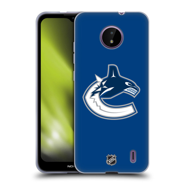 NHL Vancouver Canucks Plain Soft Gel Case for Nokia C10 / C20