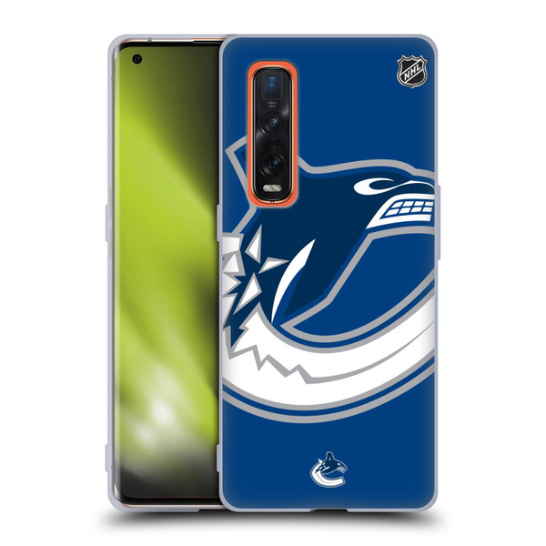 NHL Vancouver Canucks Oversized Soft Gel Case for OPPO Find X2 Pro 5G