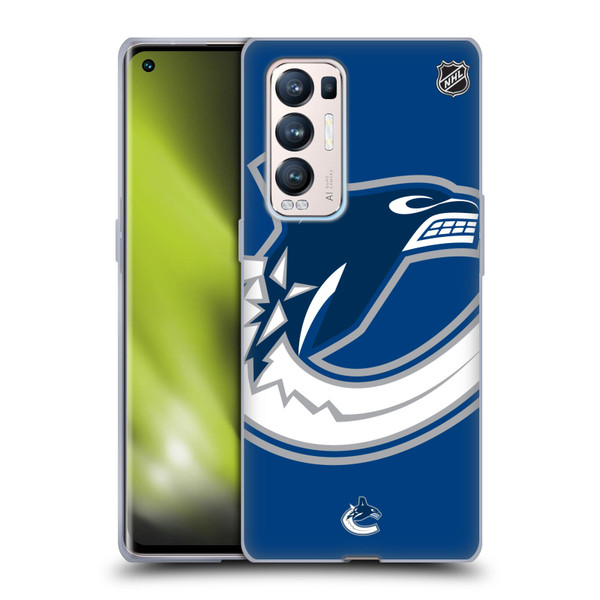 NHL Vancouver Canucks Oversized Soft Gel Case for OPPO Find X3 Neo / Reno5 Pro+ 5G