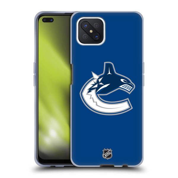 NHL Vancouver Canucks Plain Soft Gel Case for OPPO Reno4 Z 5G