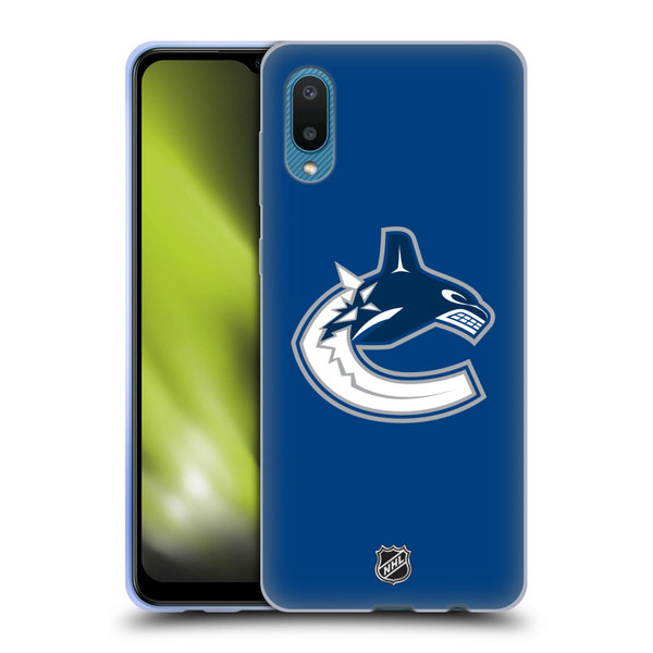 NHL Vancouver Canucks Plain Soft Gel Case for Samsung Galaxy A02/M02 (2021)