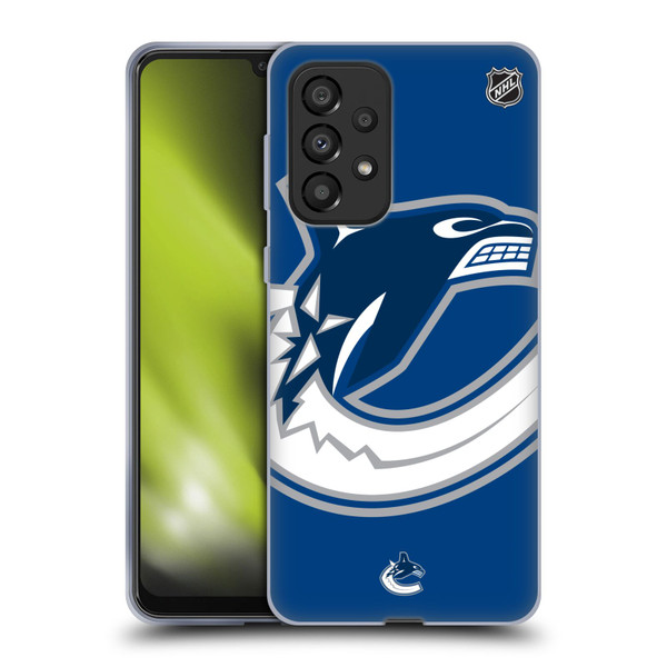 NHL Vancouver Canucks Oversized Soft Gel Case for Samsung Galaxy A33 5G (2022)