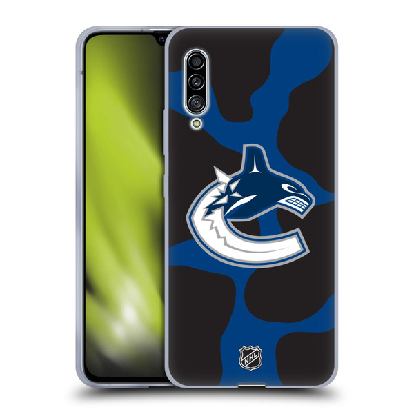 NHL Vancouver Canucks Cow Pattern Soft Gel Case for Samsung Galaxy A90 5G (2019)