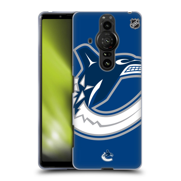 NHL Vancouver Canucks Oversized Soft Gel Case for Sony Xperia Pro-I