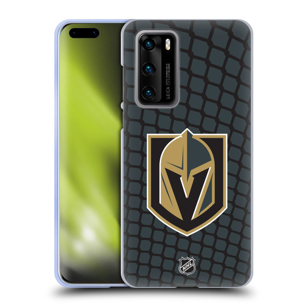 NHL Vegas Golden Knights Net Pattern Soft Gel Case for Huawei P40 5G