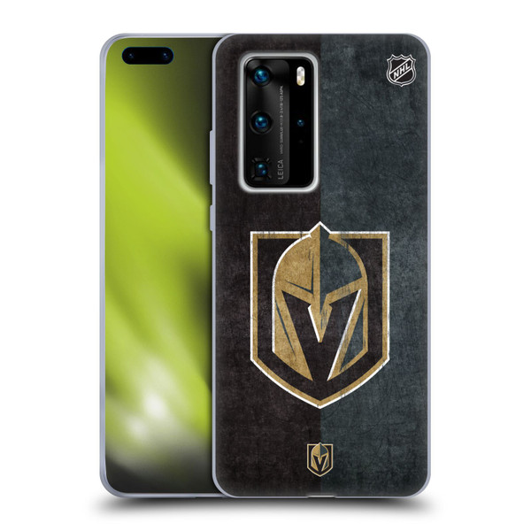 NHL Vegas Golden Knights Half Distressed Soft Gel Case for Huawei P40 Pro / P40 Pro Plus 5G