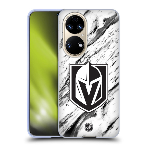 NHL Vegas Golden Knights Marble Soft Gel Case for Huawei P50