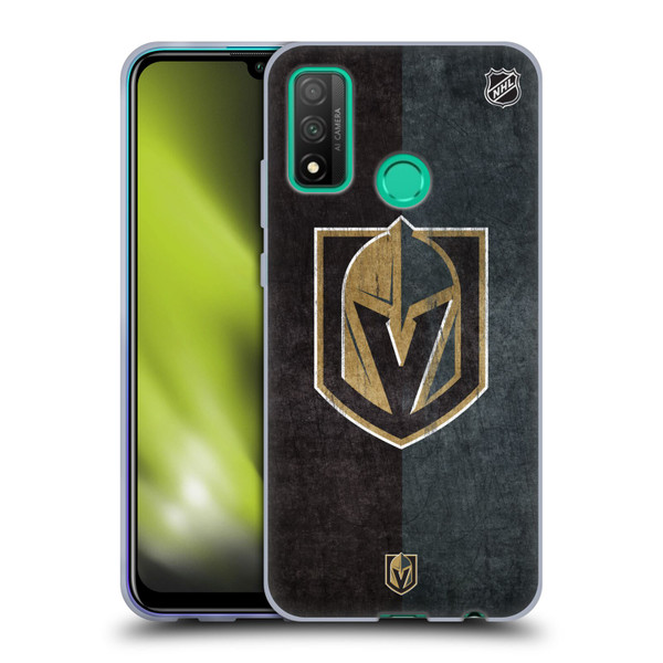 NHL Vegas Golden Knights Half Distressed Soft Gel Case for Huawei P Smart (2020)