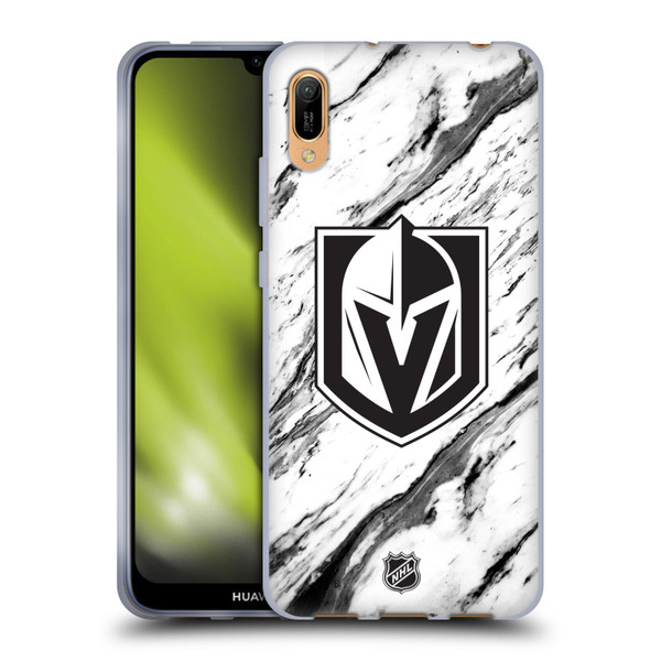 NHL Vegas Golden Knights Marble Soft Gel Case for Huawei Y6 Pro (2019)