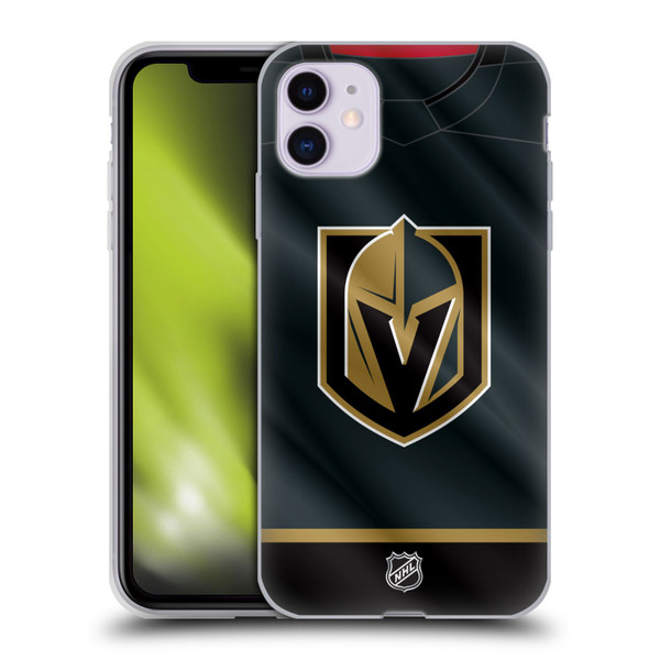 NHL Vegas Golden Knights Jersey Soft Gel Case for Apple iPhone 11