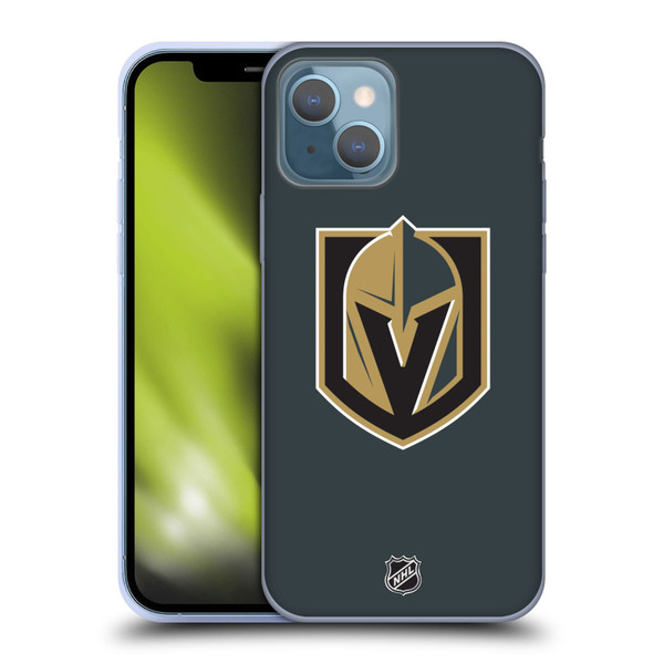 NHL Vegas Golden Knights Plain Soft Gel Case for Apple iPhone 13