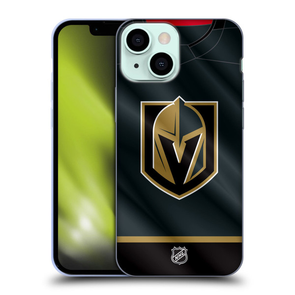 NHL Vegas Golden Knights Jersey Soft Gel Case for Apple iPhone 13 Mini