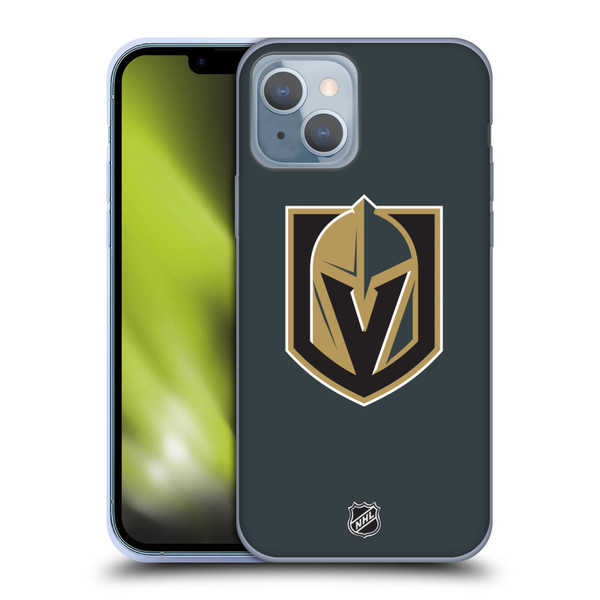 NHL Vegas Golden Knights Plain Soft Gel Case for Apple iPhone 14