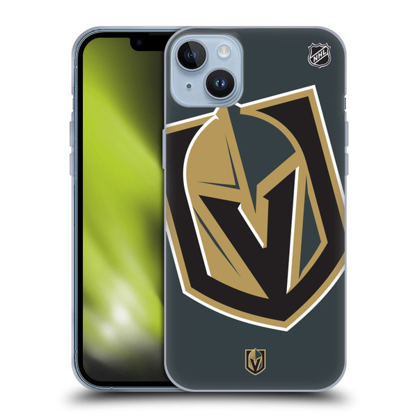 NHL Vegas Golden Knights Oversized Soft Gel Case for Apple iPhone 14 Plus
