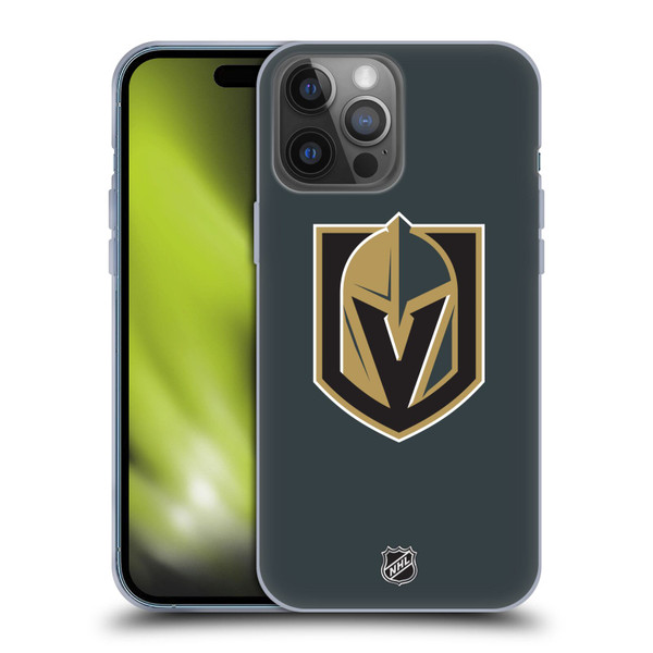 NHL Vegas Golden Knights Plain Soft Gel Case for Apple iPhone 14 Pro Max