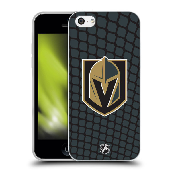 NHL Vegas Golden Knights Net Pattern Soft Gel Case for Apple iPhone 5c