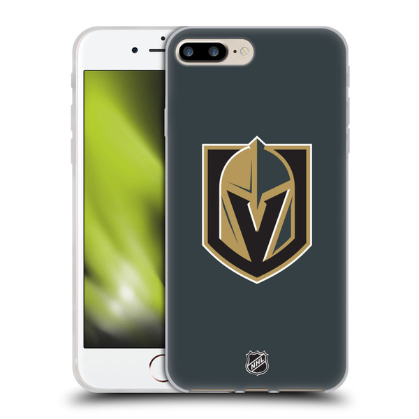 NHL Vegas Golden Knights Plain Soft Gel Case for Apple iPhone 7 Plus / iPhone 8 Plus