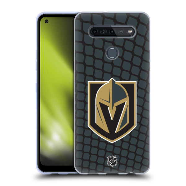 NHL Vegas Golden Knights Net Pattern Soft Gel Case for LG K51S