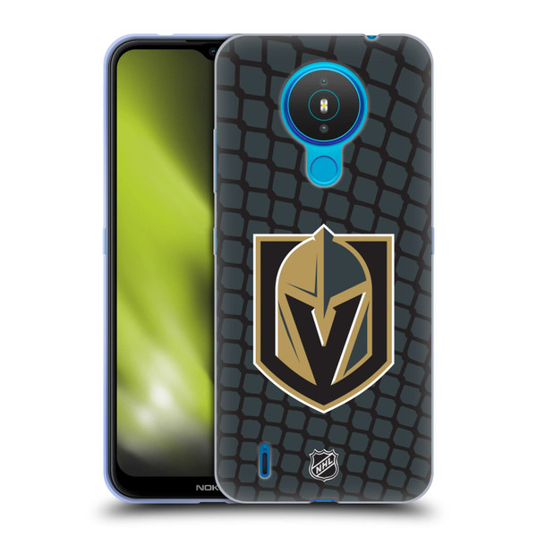 NHL Vegas Golden Knights Net Pattern Soft Gel Case for Nokia 1.4