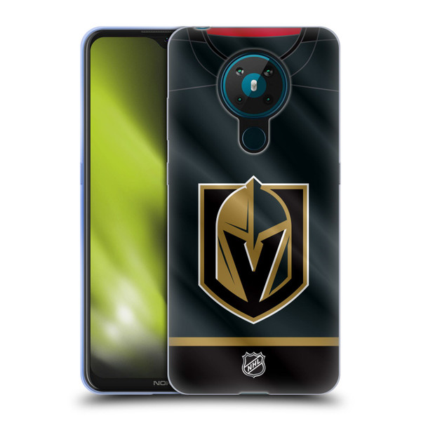 NHL Vegas Golden Knights Jersey Soft Gel Case for Nokia 5.3