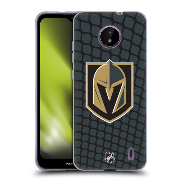 NHL Vegas Golden Knights Net Pattern Soft Gel Case for Nokia C10 / C20