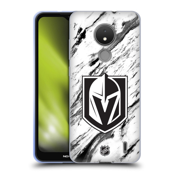 NHL Vegas Golden Knights Marble Soft Gel Case for Nokia C21