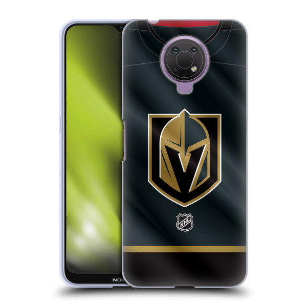 NHL Vegas Golden Knights Jersey Soft Gel Case for Nokia G10