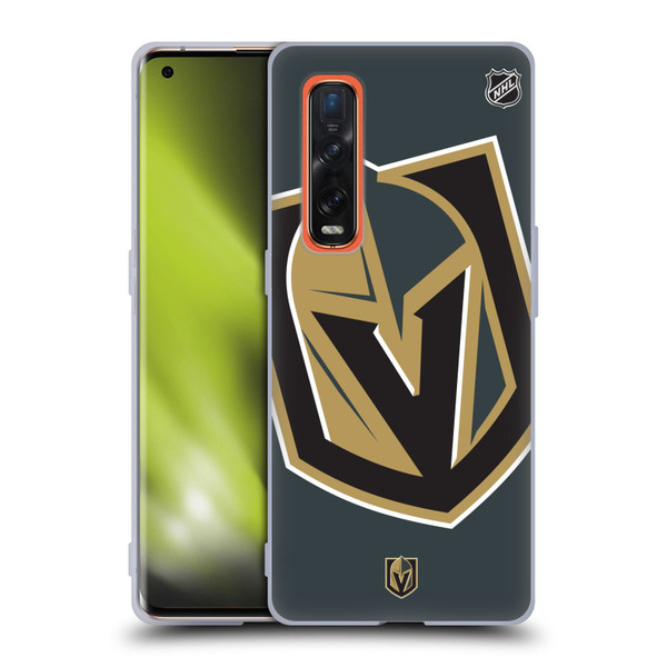 NHL Vegas Golden Knights Oversized Soft Gel Case for OPPO Find X2 Pro 5G