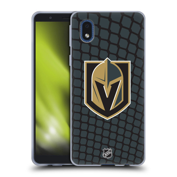 NHL Vegas Golden Knights Net Pattern Soft Gel Case for Samsung Galaxy A01 Core (2020)