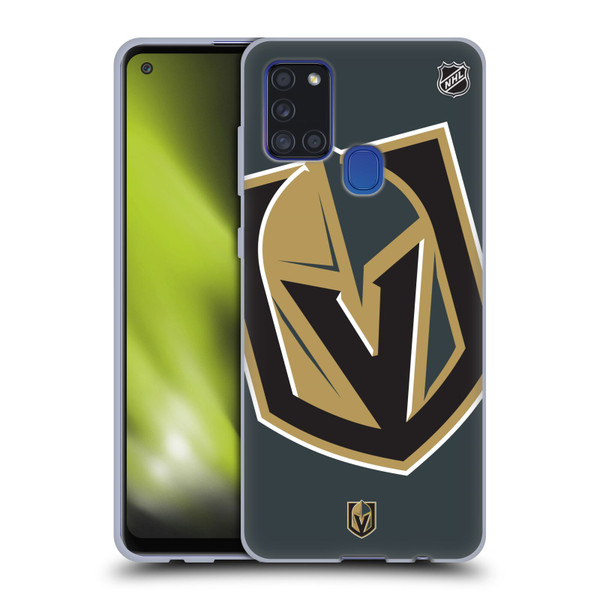 NHL Vegas Golden Knights Oversized Soft Gel Case for Samsung Galaxy A21s (2020)