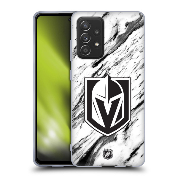 NHL Vegas Golden Knights Marble Soft Gel Case for Samsung Galaxy A52 / A52s / 5G (2021)