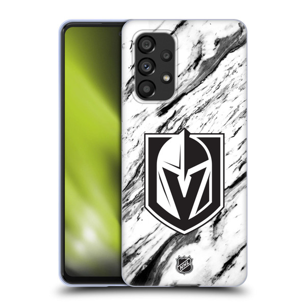 NHL Vegas Golden Knights Marble Soft Gel Case for Samsung Galaxy A53 5G (2022)