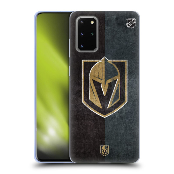 NHL Vegas Golden Knights Half Distressed Soft Gel Case for Samsung Galaxy S20+ / S20+ 5G