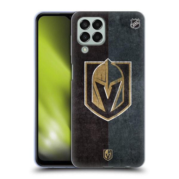 NHL Vegas Golden Knights Half Distressed Soft Gel Case for Samsung Galaxy M33 (2022)