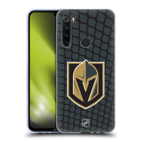 NHL Vegas Golden Knights Net Pattern Soft Gel Case for Xiaomi Redmi Note 8T