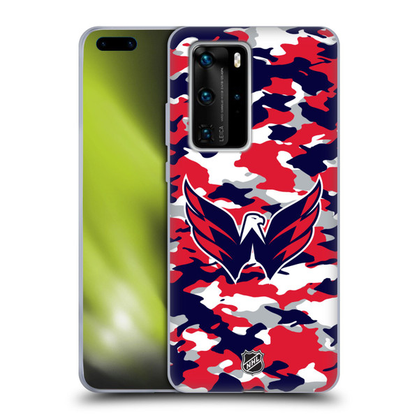 NHL Washington Capitals Camouflage Soft Gel Case for Huawei P40 Pro / P40 Pro Plus 5G