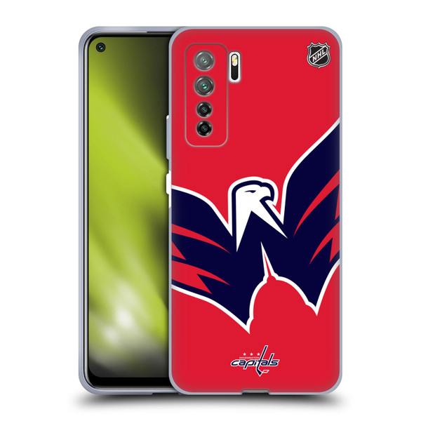 NHL Washington Capitals Oversized Soft Gel Case for Huawei Nova 7 SE/P40 Lite 5G
