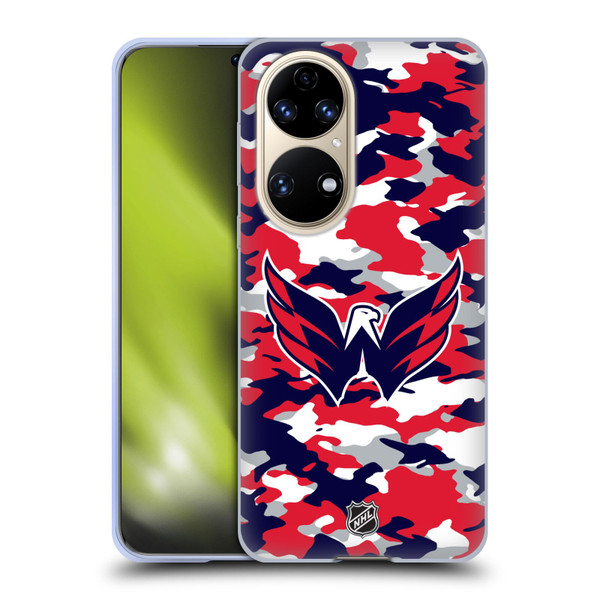 NHL Washington Capitals Camouflage Soft Gel Case for Huawei P50