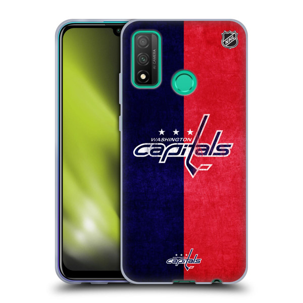 NHL Washington Capitals Half Distressed Soft Gel Case for Huawei P Smart (2020)