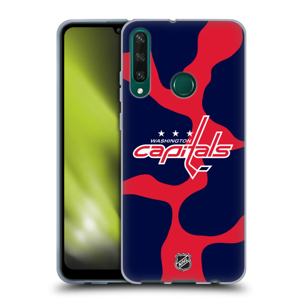 NHL Washington Capitals Cow Pattern Soft Gel Case for Huawei Y6p