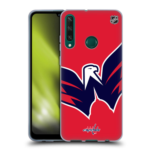 NHL Washington Capitals Oversized Soft Gel Case for Huawei Y6p