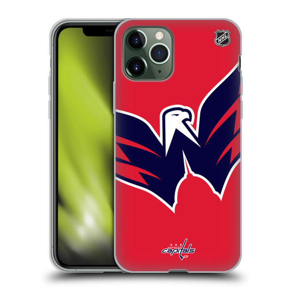 NHL Washington Capitals Oversized Soft Gel Case for Apple iPhone 11 Pro