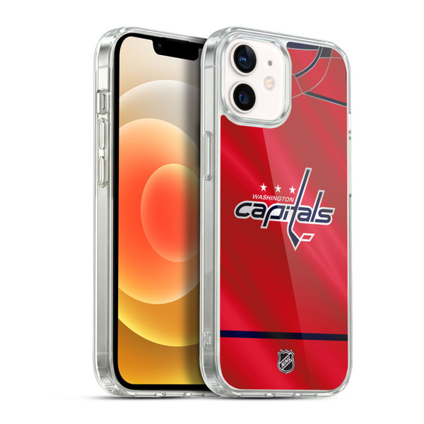 NHL Washington Capitals Jersey Soft Gel Case for Apple iPhone 12 / iPhone 12 Pro & MagSafe
