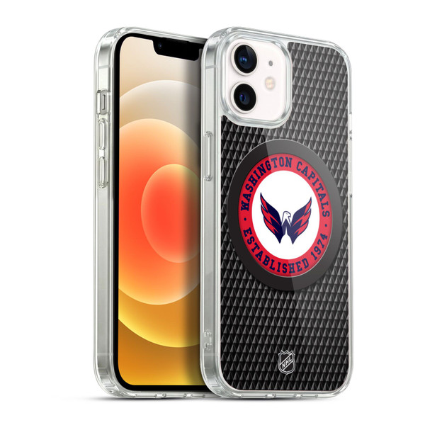 NHL Washington Capitals Puck Texture Soft Gel Case for Apple iPhone 12 / iPhone 12 Pro & MagSafe