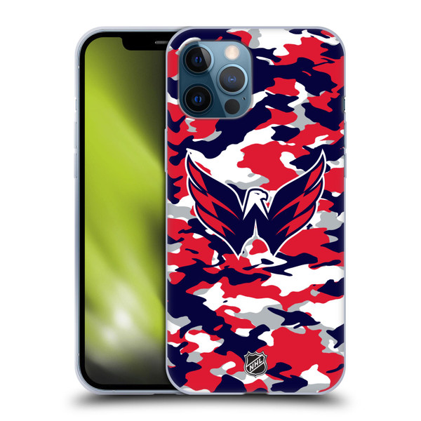 NHL Washington Capitals Camouflage Soft Gel Case for Apple iPhone 12 Pro Max