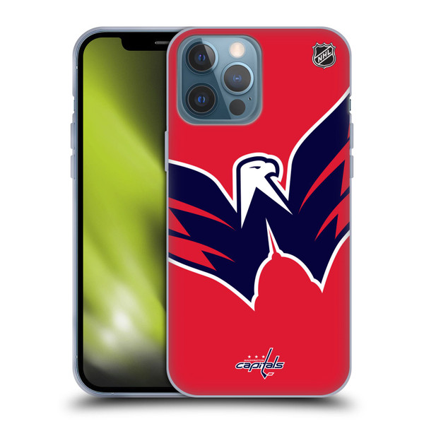NHL Washington Capitals Oversized Soft Gel Case for Apple iPhone 13 Pro Max