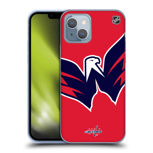 NHL Washington Capitals Oversized Soft Gel Case for Apple iPhone 14